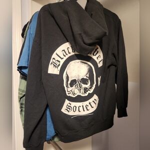 Black Label Society Hoody Cut V Neck Vintage Medium Mens BLS